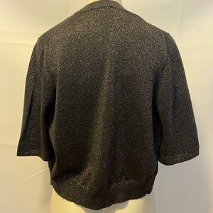 White + Warren Black and Silver sparkling sweater best offer.